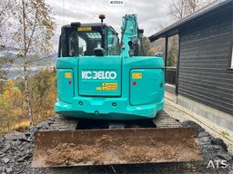 Kobelco Sk75SR-3E excavator w/ sanding bucket, rototilt an