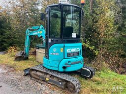 Kobelco Sk25SR-6E Excavator w/ sanding bucket, digging buc