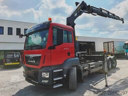 Système de bras à crochet MAN TGS 35.440 8x4 tridem Euro6 Containertruck + Pa...
