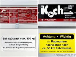 Koch-Anhänger 7.26 300X150X45CM 2600KG TIEFLADER
