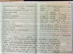 MERCEDES-BENZ Actros 2548 /Spitzer Silo Food Getreide /LKW+ANH