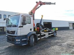 MAN TGM 18.290 Container JIMECA + Crane Palfinger P...