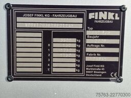 Finkl VAT 3.5T Livestock trailer - 7.07M2 - NEW -