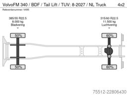 Volvo FM 340 / BDF / Tail Lift / TUV: 8-2027 / NL Truck