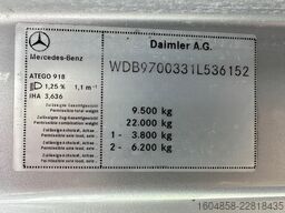 Mercedes-Benz ATEGO 918 / NL TRUCK / EURO 5 / ZIJDEUREN / ACH...