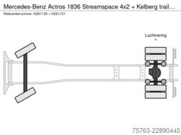 Mercedes-Benz Actros 1836 Streamspace 4x2 + Kelberg trailer 2014