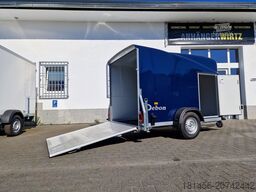 Cheval Liberté Debon Anhänger Polycargo 1300 blau Seitentür Pullman 100km/H direkt online verfügbar