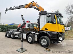 Mercedes-Benz AROCS 4143 8X4 WAF HOOKLIFT + CRANE EFFER 395 4...