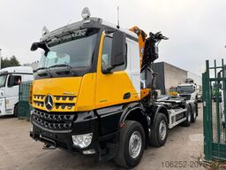 Mercedes-Benz AROCS 4143 8X4 WAF HOOKLIFT + CRANE EFFER 395 4...