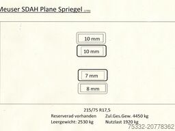 Meuser 1 achs Jumbo 62 m luft 7,7 zwilling GG: