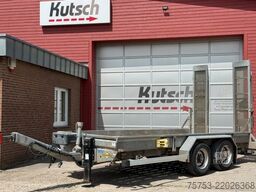 Remorcă cu platformă joasă HUMBAUR HS105020 Tieflader 10t mit Rampen