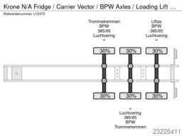 Krone N/A Fridge / Carrier Vector / BPW Axles / Loadi...