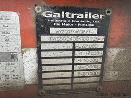 Galtrailer B2PS 26-6/5 SAF Axles / Discbrakes / Sliding roof