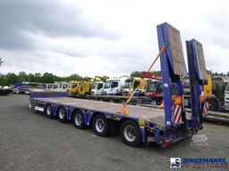 Kassbohrer 5-axle semi-lowbed trailer 84 t + ramps