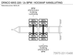 DRACO MXS 220 / 2x BPW / KOOIAAP AANSLUITING