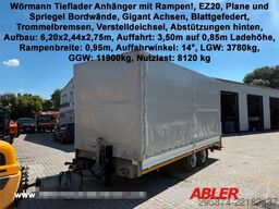 WOERMANN Tieflader Anhänger mit Rampen