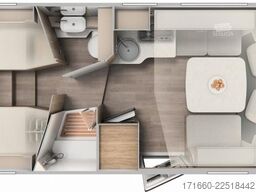 CARADO pro+ T 457 Safety, TV/SAT-Paket, Combi 6 E