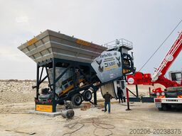 FABO mobile concrete mixing plants 60 m³/h