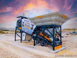FABO mobile concrete mixing plants 60 m³/h