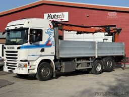 SCANIA G 450 6x2/2 Baustoff + Kran Atlas 186.3