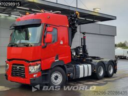 Renault T 520 6X4 Hiab 477E-7 HIDUO Crane Kran Big-Axle...