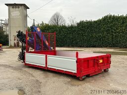 CONTAINER SCARRABILE NUOVO A PIANALE CON GRU