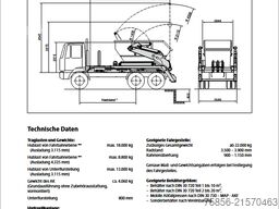 Mercedes-Benz Econic 2633 6x2 Meiller AK16-LZ Höhe 3m
