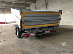 Möslein TTD11- BA Verzinkt  neuer Tandem 3- Seitenkipper Tiefladermit Bordwand- Aufsatz-- Neufahrzeug --