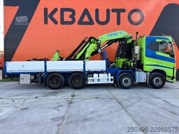 Volvo FH540 8x4/4 + Effer 955 8S 2017 CRANE DAMAGED /...