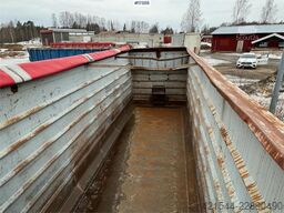  Krokcontainer m/ hydraulisk rullepresenning