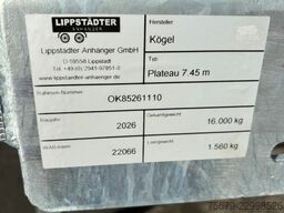 Kögel Wechselrahmen, BDF-System, 7.450 mm lang.