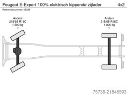 Peugeot E-Expert 100% elektrisch kippende zijlader