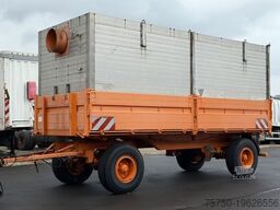 Tresidet tipvognstrailer KÄSSBOHRER 3 - Seiten Kipper Blattfederung + Zusatzaufbau
