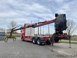 Scania R730 Woodtransport / 6x4 / Hiab Crane / Retarde...