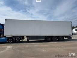 Schmitz Cargobull box semi-trailer with Carrier refrigeration unit.