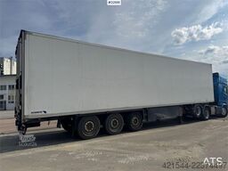 Schmitz Cargobull box semi-trailer with Carrier refrigeration unit.
