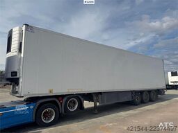 Schmitz Cargobull box semi-trailer with Carrier refrigeration unit.