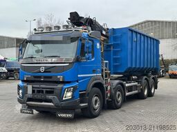 VOLVO 450 8x4 Abrollkipper MEILLER Kran PENZ 17L8.50R