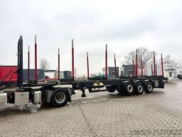 SCHWARZMÜLLER Holz Auflieger mit Schemel und Rungen TÜV NEU