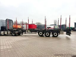 SCHWARZMÜLLER Holz Auflieger mit Schemel und Rungen TÜV NEU