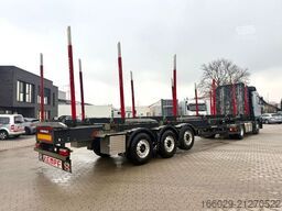 SCHWARZMÜLLER Holz Auflieger mit Schemel und Rungen TÜV NEU