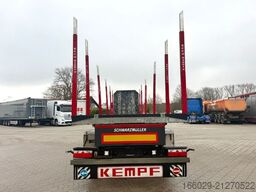 SCHWARZMÜLLER Holz Auflieger mit Schemel und Rungen TÜV NEU