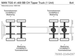 MAN TGS 41.400 BB CH Tipper Truck (1 Unit)