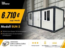 Bürocontainer / Wohncontainer / Baucontainer Modell SUN-2