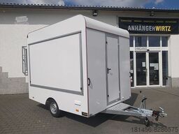 trailershop Retro Design 2 Klappen Leer 300x220x230cm für DIY