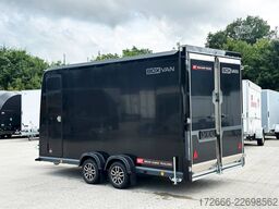 Brian James Trailers BOX VAN - 600-4018-35-2-12-B 419X178X201CM 3500KG KOFFERANHÄNGER | SCHWARZ