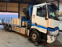 Renault C480 8x4 PRITSCHE + KRAN PALFINGER PK33002-EH E...
