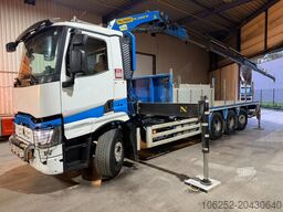 Renault C480 8x4 PRITSCHE + KRAN PALFINGER PK33002-EH E...