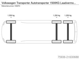 VW Transporter Autotransporter 1500KG Laadvermogen...