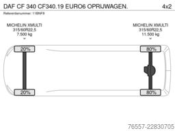 DAF CF 340 CF340.19 EURO6 OPRIJWAGEN.